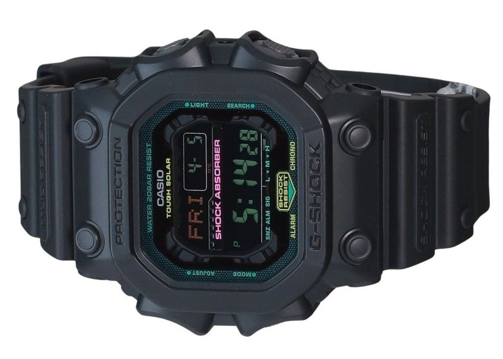 Casio G-Shock Digital Resin Strap Multifluorescent Tough Solar GX-56MF-1 200M Herrenuhr
