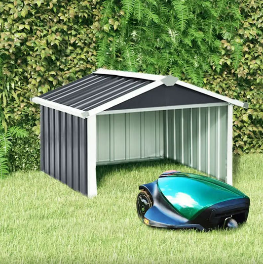 Rasenmäher Garage 92x97x63 cm Verzinkter Stahl Anthrazit