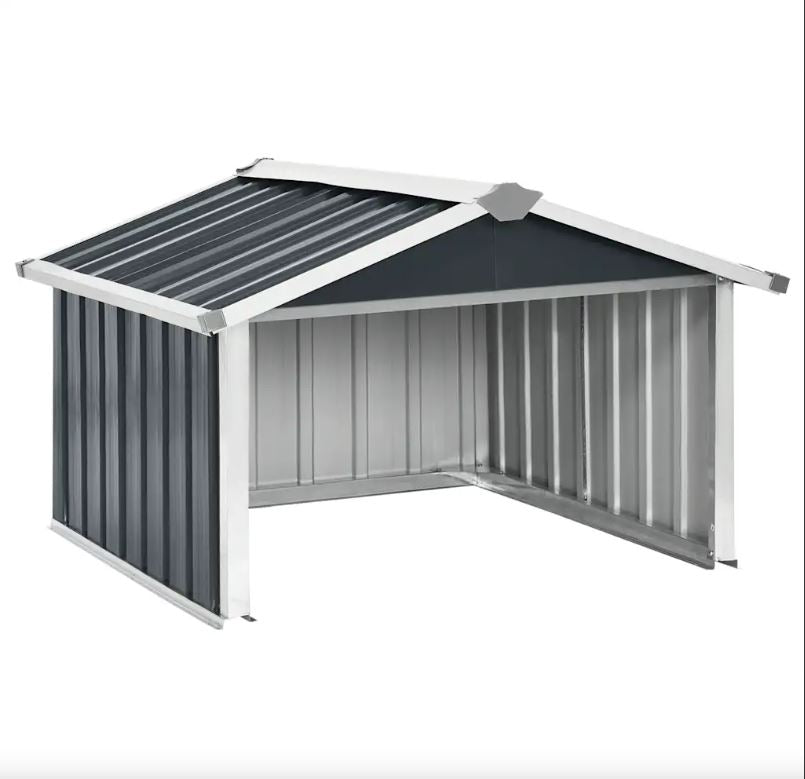 Rasenmäher Garage 92x97x63 cm Verzinkter Stahl Anthrazit