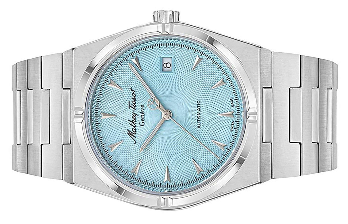 Mathey-Tissot Zeus Edelstahl Blaues Zifferblatt Automatik H118ATSK Herrenuhr