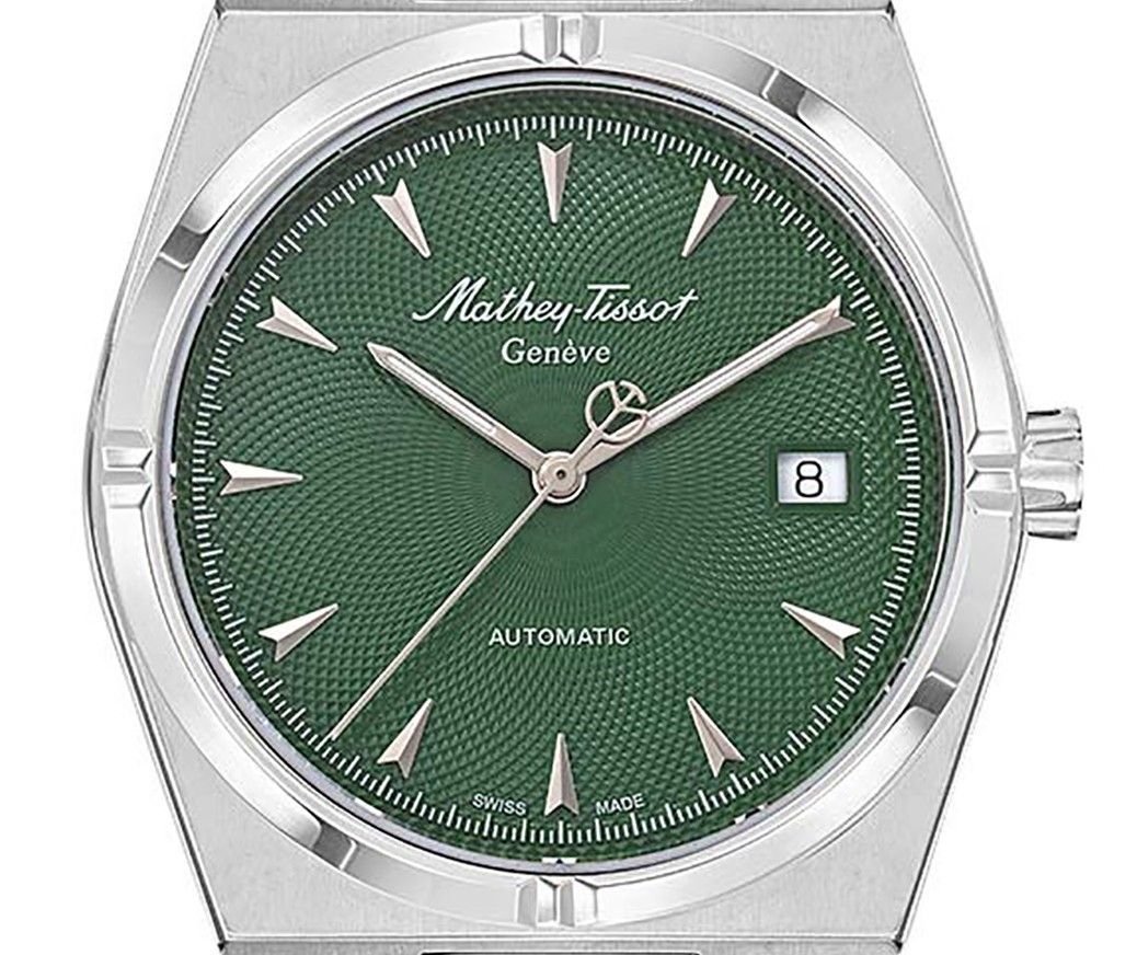 Mathey-Tissot Zeus Edelstahl Gr?nes Zifferblatt Automatik H118ATV Herrenuhr