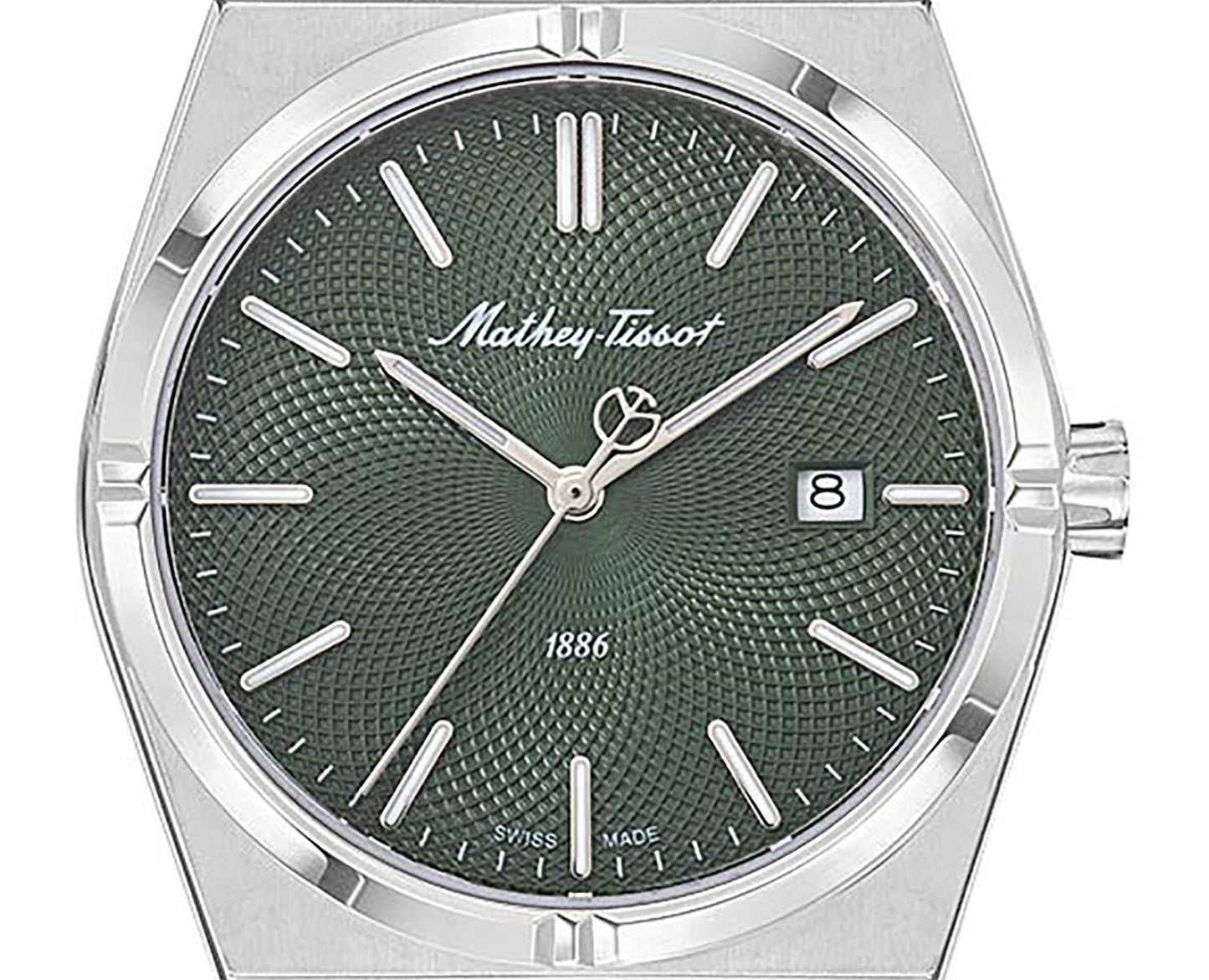 Mathey-Tissot Zeus Edelstahl Gr?nes Zifferblatt Quarz H118AV Herrenuhr