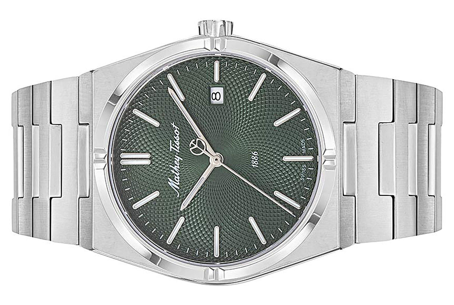 Mathey-Tissot Zeus Edelstahl Gr?nes Zifferblatt Quarz H118AV Herrenuhr