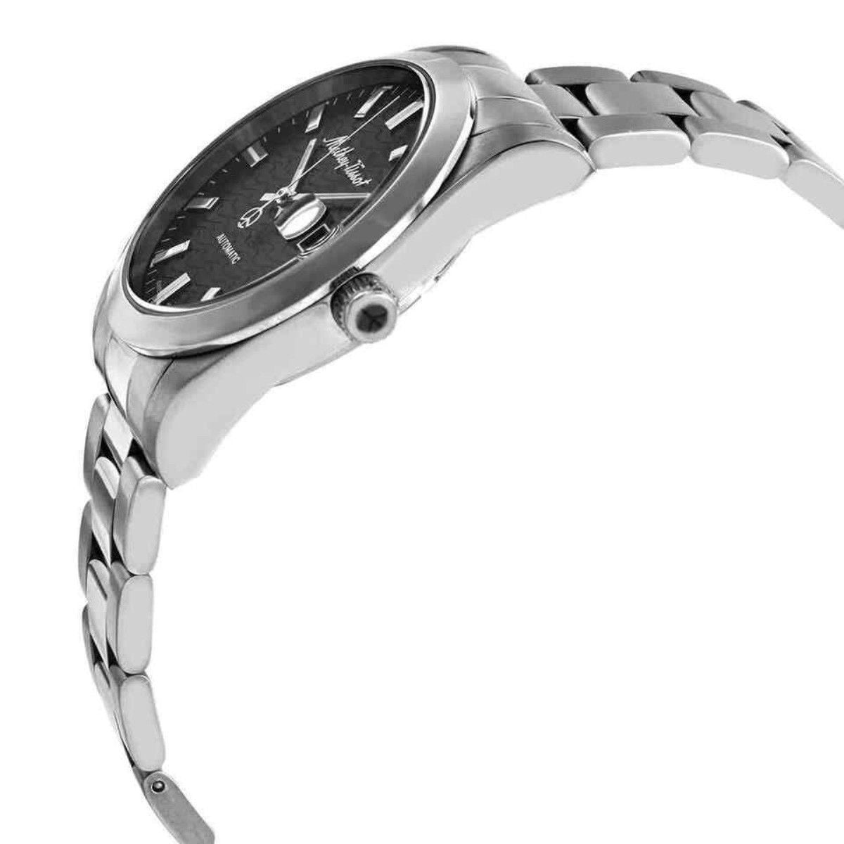 Mathey-Tissot Mathy I Edelstahl Schwarzes Zifferblatt Automatik H1450ATAN Herrenuhr