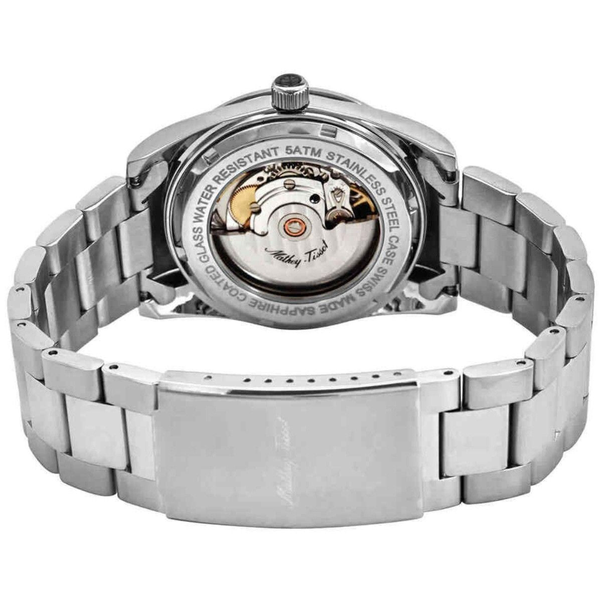 Mathey-Tissot Mathy I Edelstahl Schwarzes Zifferblatt Automatik H1450ATAN Herrenuhr
