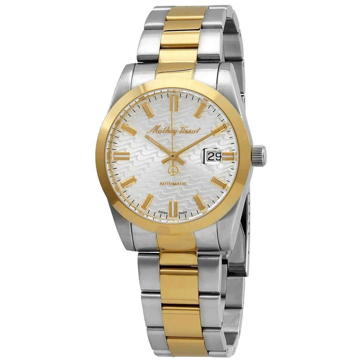Mathey-Tissot Mathy I Two Tone Edelstahl White Dial Automatik H1450ATBI Herrenuhr