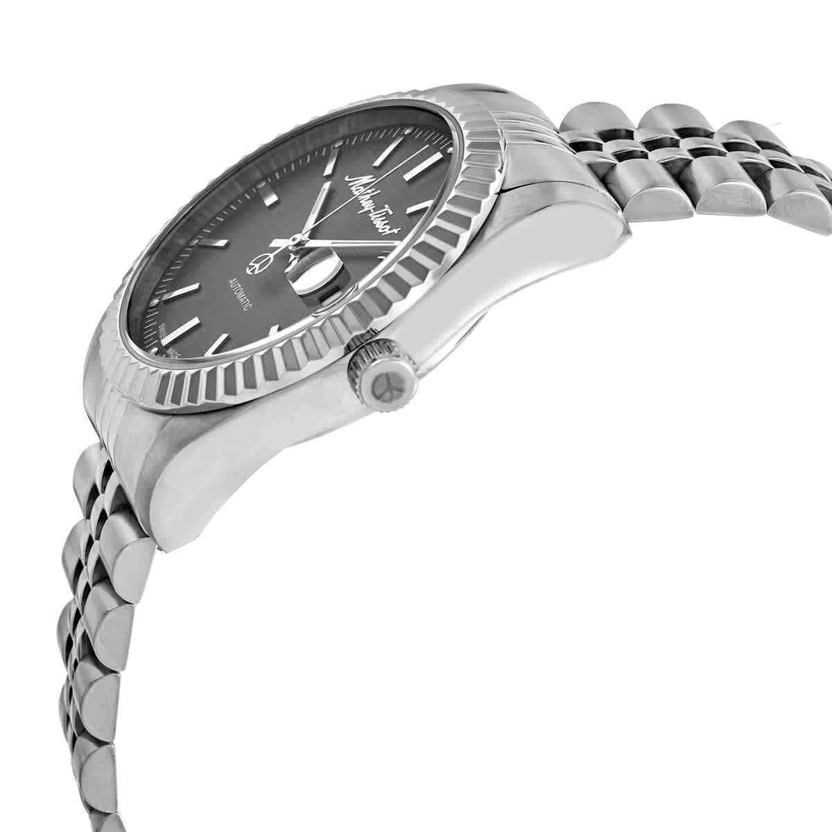Mathey-Tissot Mathy III Automatik Edelstahl Graues Zifferblatt H1810ATAS Herrenuhr