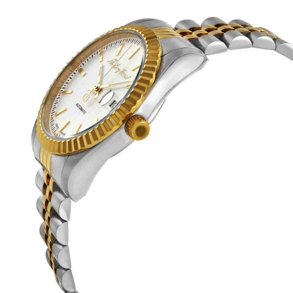 Mathey-Tissot Mathy III Automatik Two Tone Edelstahl White Dial H1810ATBI Herrenuhr