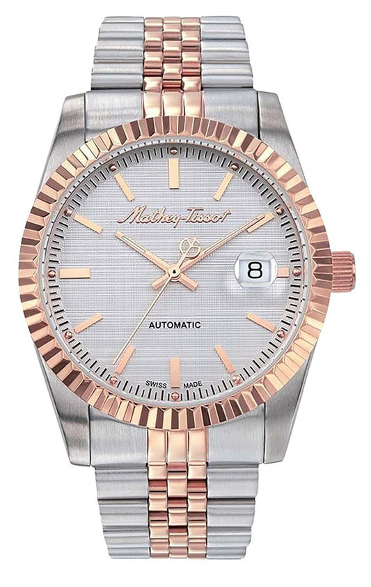Mathey-Tissot Mathy III Two Tone Edelstahl White Dial Automatik H1810ATRA Herrenuhr