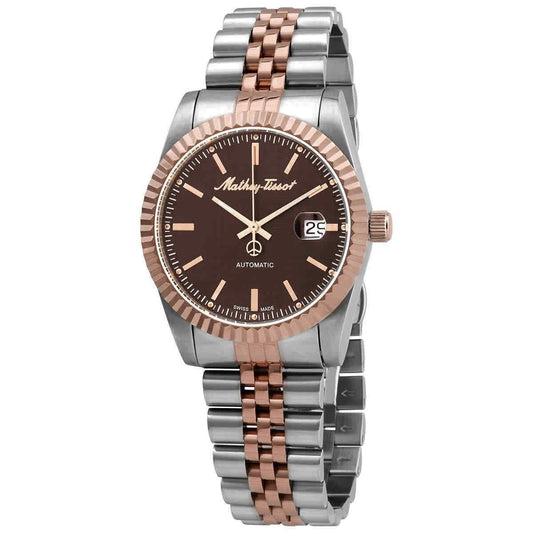 Mathey-Tissot Mathy III Automatik Two Tone Edelstahl Braunes Zifferblatt H1810ATRN Herrenuhr