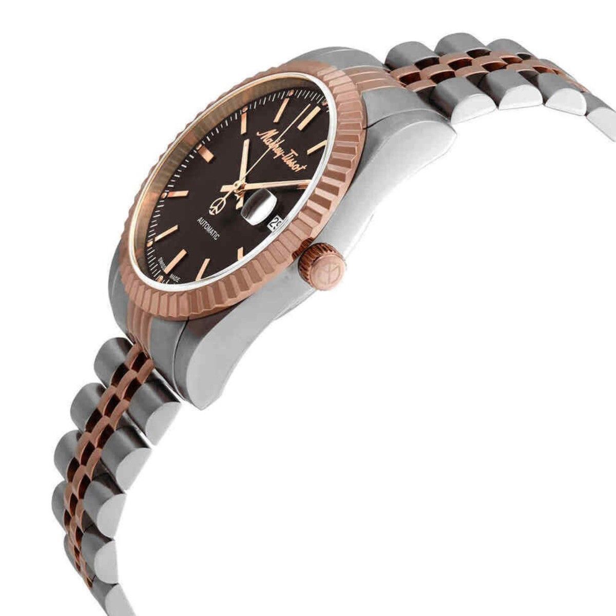 Mathey-Tissot Mathy III Automatik Two Tone Edelstahl Braunes Zifferblatt H1810ATRN Herrenuhr