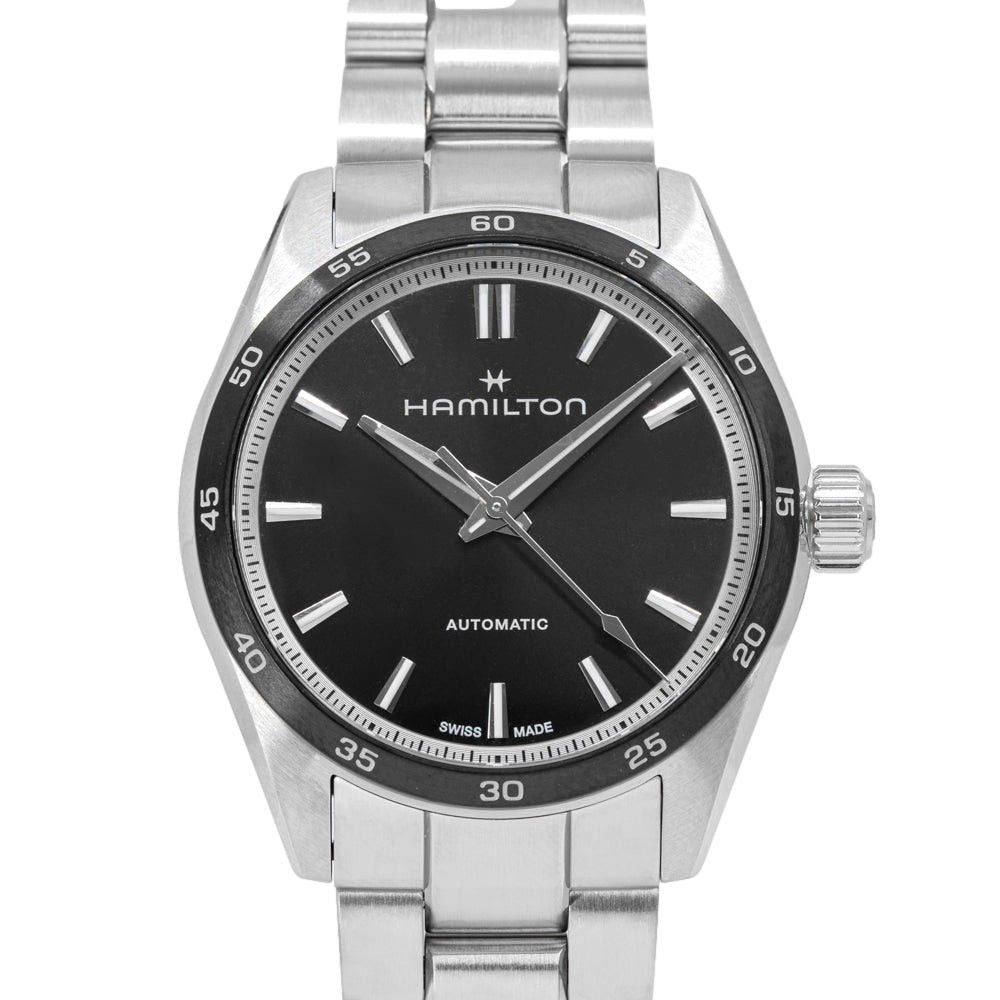 Hamilton Jazzmaster Performer Edelstahl Schwarzes Zifferblatt Automatik H36205130 100M Herrenuhr