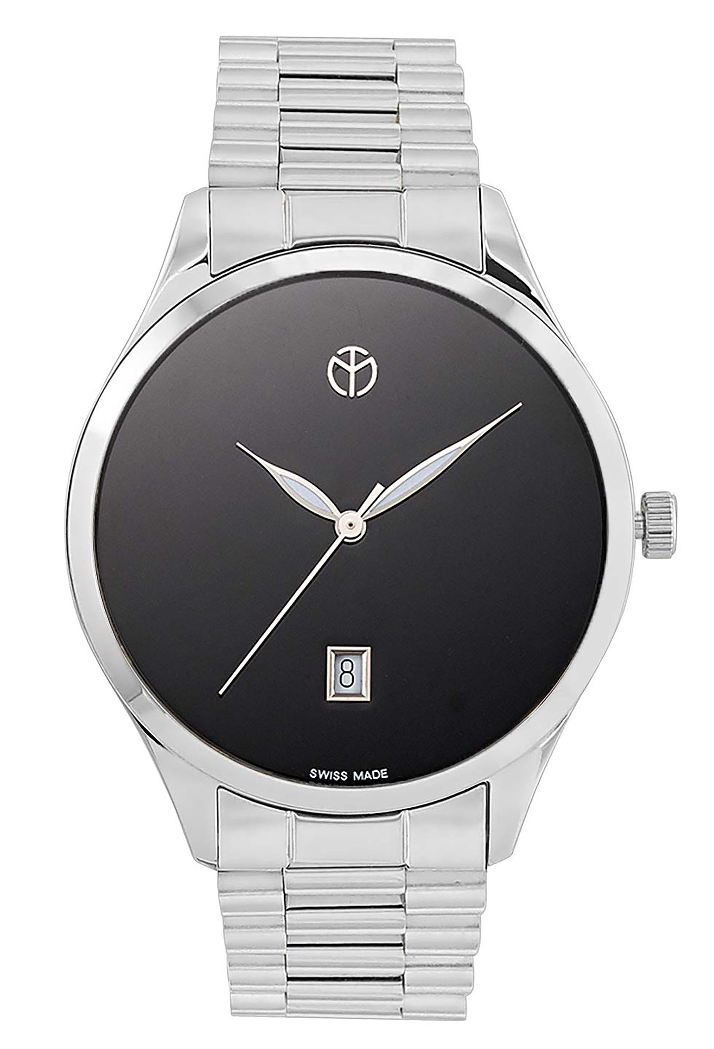 Mathey-Tissot Urban Metal Schwarzes Zifferblatt Quarz H411MNM Herrenuhr