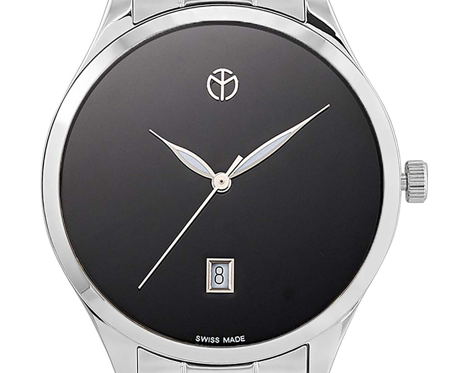 Mathey-Tissot Urban Metal Schwarzes Zifferblatt Quarz H411MNM Herrenuhr