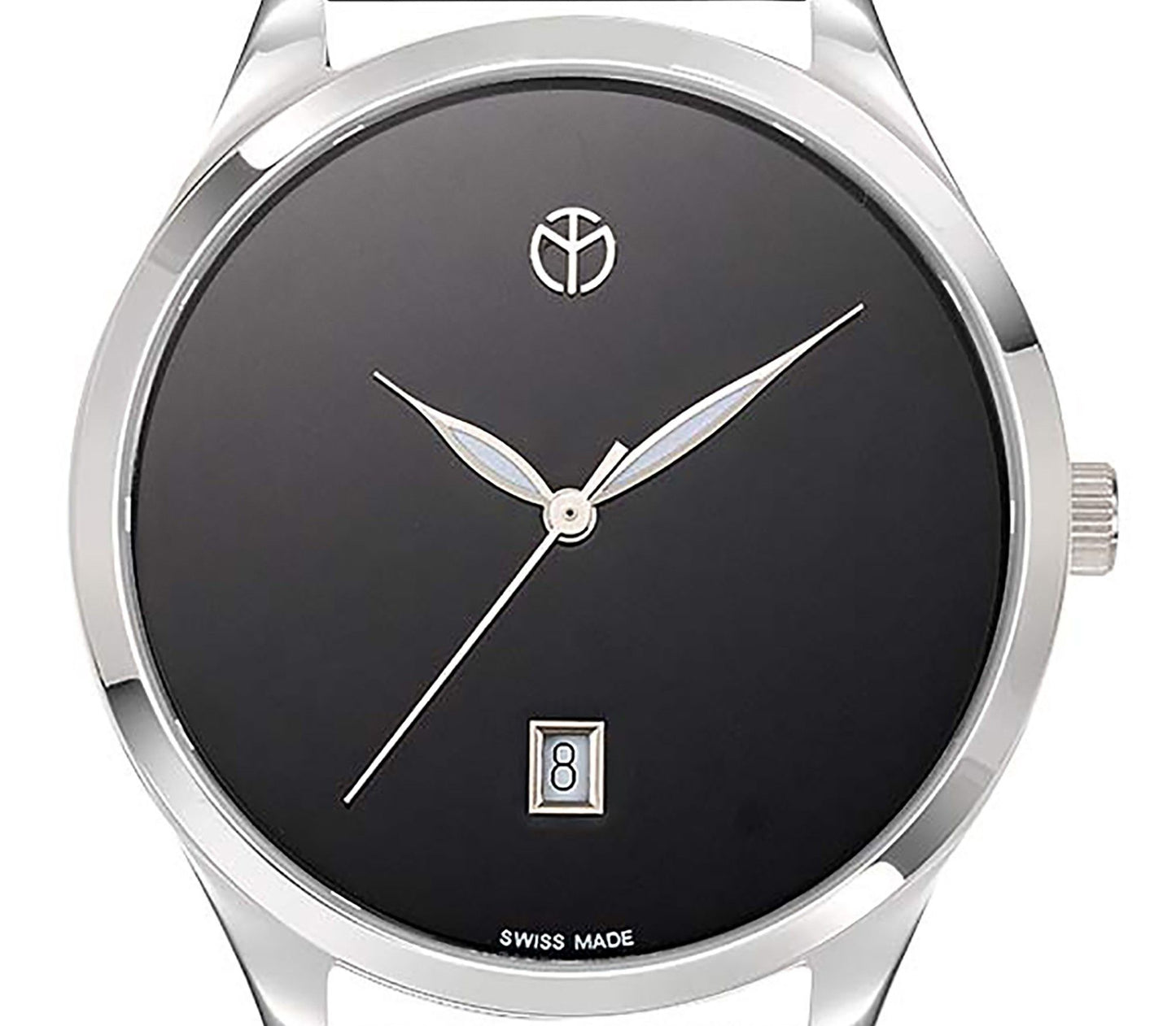 Mathey-Tissot Urban Lederarmband Schwarzes Zifferblatt Quarz H411NM Herrenuhr