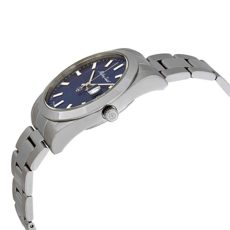 Mathey-Tissot Mathy I Edelstahl Blaues Zifferblatt Quarz H450ABU Herrenuhr