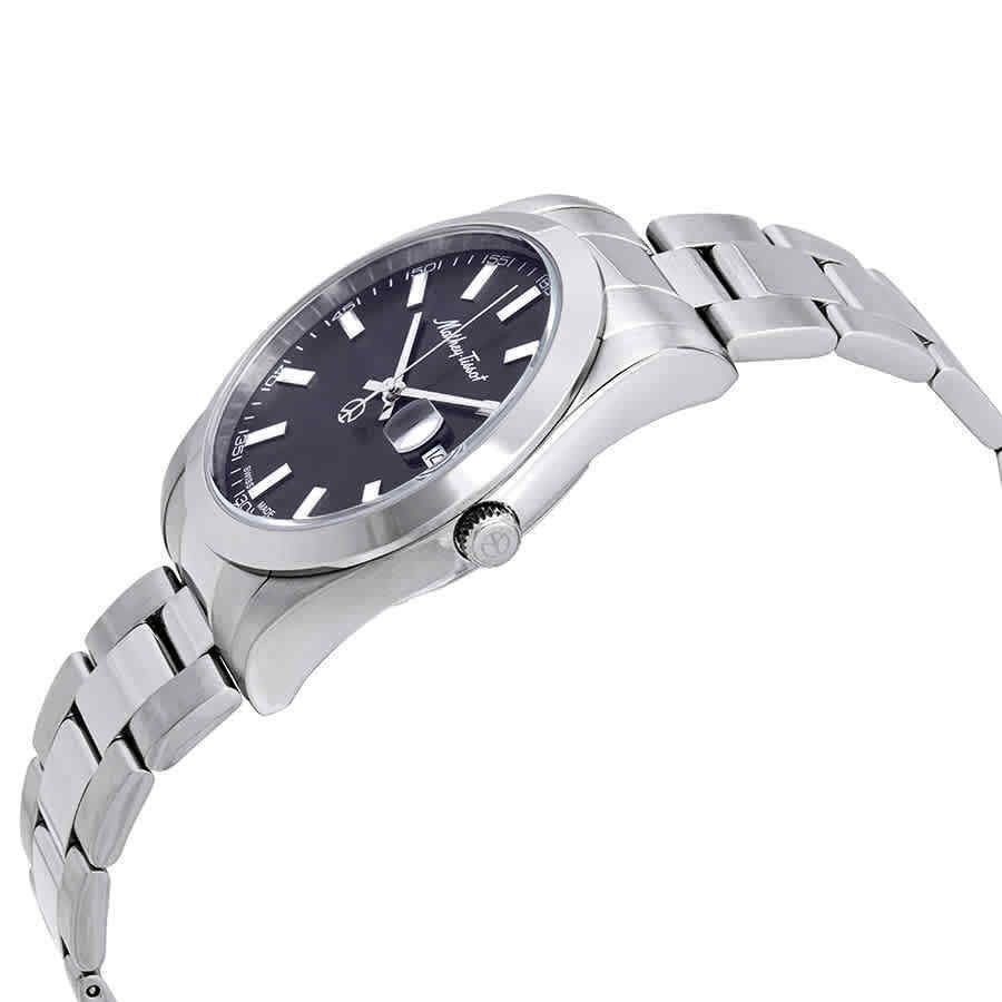Mathey-Tissot Mathy I Edelstahl Schwarzes Zifferblatt Quarz H450AN Herrenuhr