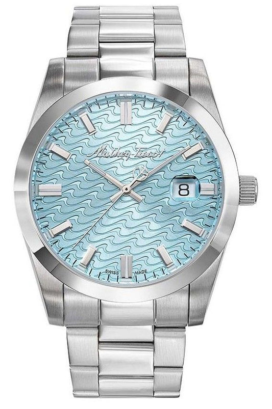 Mathey-Tissot Mathy I Edelstahl Blaues Zifferblatt Quarz H450SE Herrenuhr