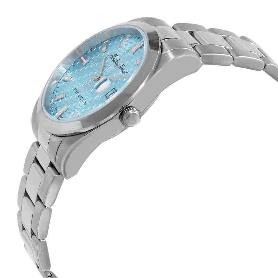 Mathey-Tissot Mathy I Edelstahl Blaues Zifferblatt Quarz H450SE Herrenuhr