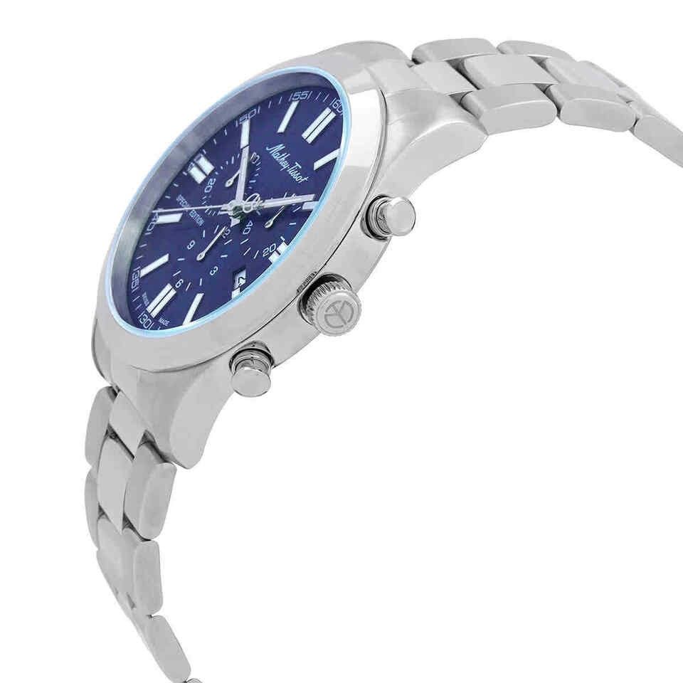 Mathey-Tissot Mathy I Jumbo Special Edition Chronograph Blaues Zifferblatt Quarz H455CHABU Herrenuhr