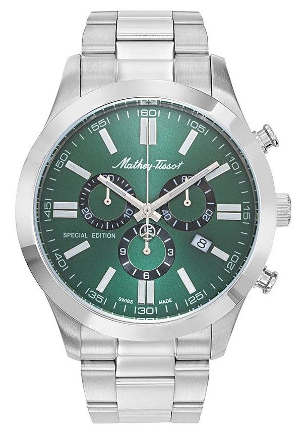 Mathey-Tissot Mathy I Jumbo Special Edition Chronograph Gr?nes Zifferblatt Quarz H455CHVE Herrenuhr