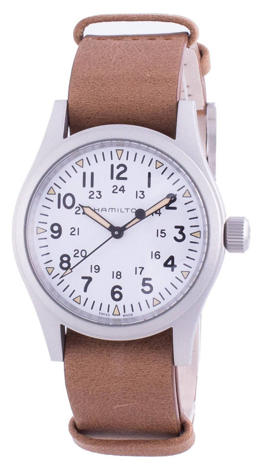Hamilton Khaki Field White Dial Mechanisch H69439511 Herrenuhr