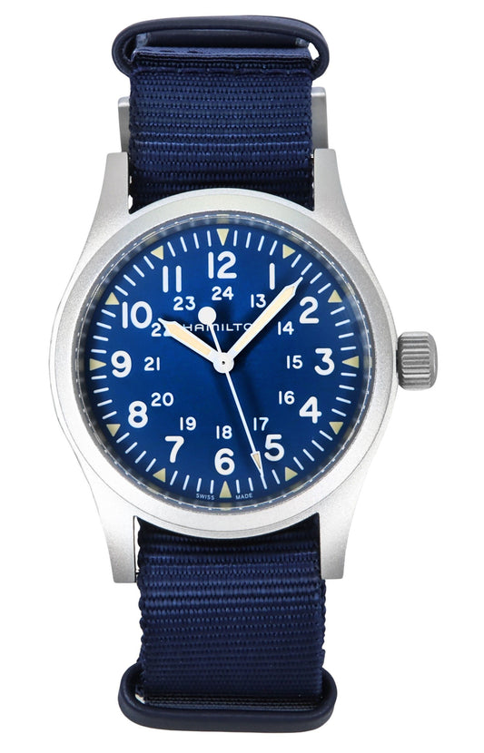 Hamilton Khaki Field Textile Strap Blaues Zifferblatt Automatik H69439940 Herrenuhr