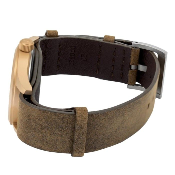 Hamilton Khaki Field Mechanisch Bronze Lederarmband Schwarzes Zifferblatt H69459530 Herrenuhr