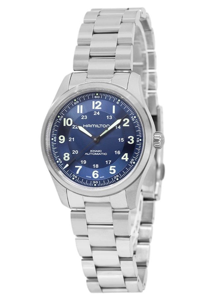 Hamilton Khaki Field Titanium Blaues Zifferblatt Automatik H70205140 100M Herrenuhr