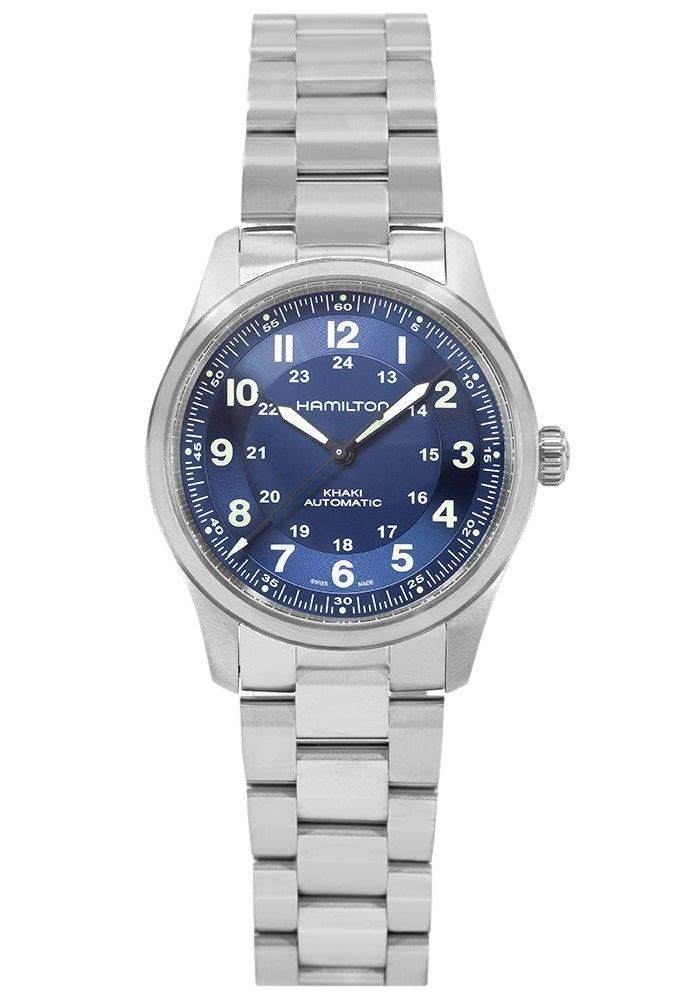 Hamilton Khaki Field Titanium Blaues Zifferblatt Automatik H70205140 100M Herrenuhr