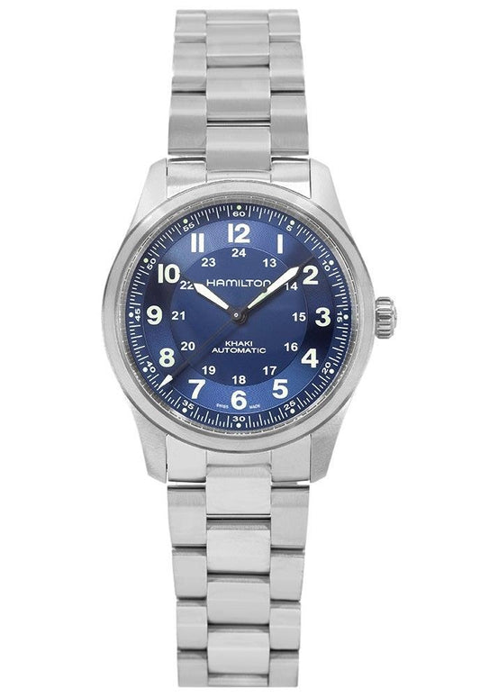 Hamilton Khaki Field Titanium Blaues Zifferblatt Automatik H70205140 100M Herrenuhr