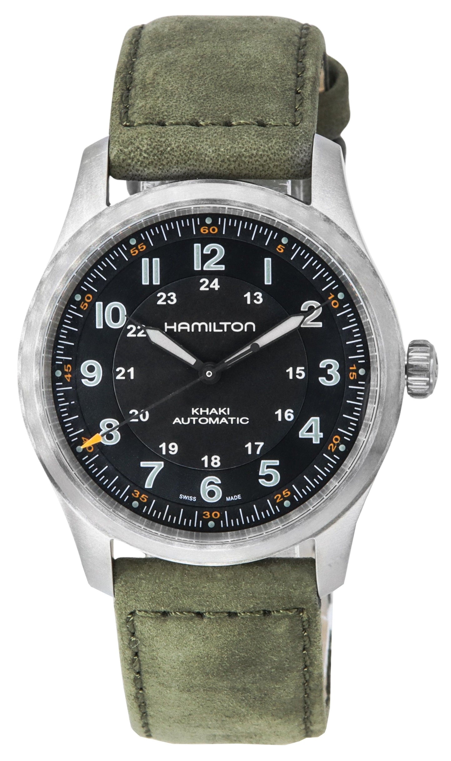 Hamilton Khaki Field Titanium Schwarzes Zifferblatt Automatik H70205830 100M Herrenuhr