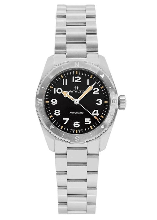 Hamilton Khaki Field Expedition Edelstahl Schwarzes Zifferblatt Automatik H70225130 100M Herrenuhr