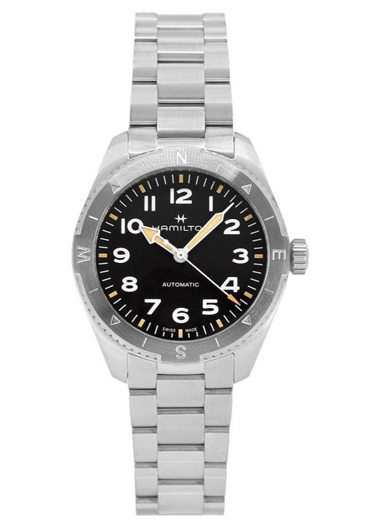 Hamilton Khaki Field Expedition Edelstahl Schwarzes Zifferblatt Automatik H70315130 100M Herrenuhr
