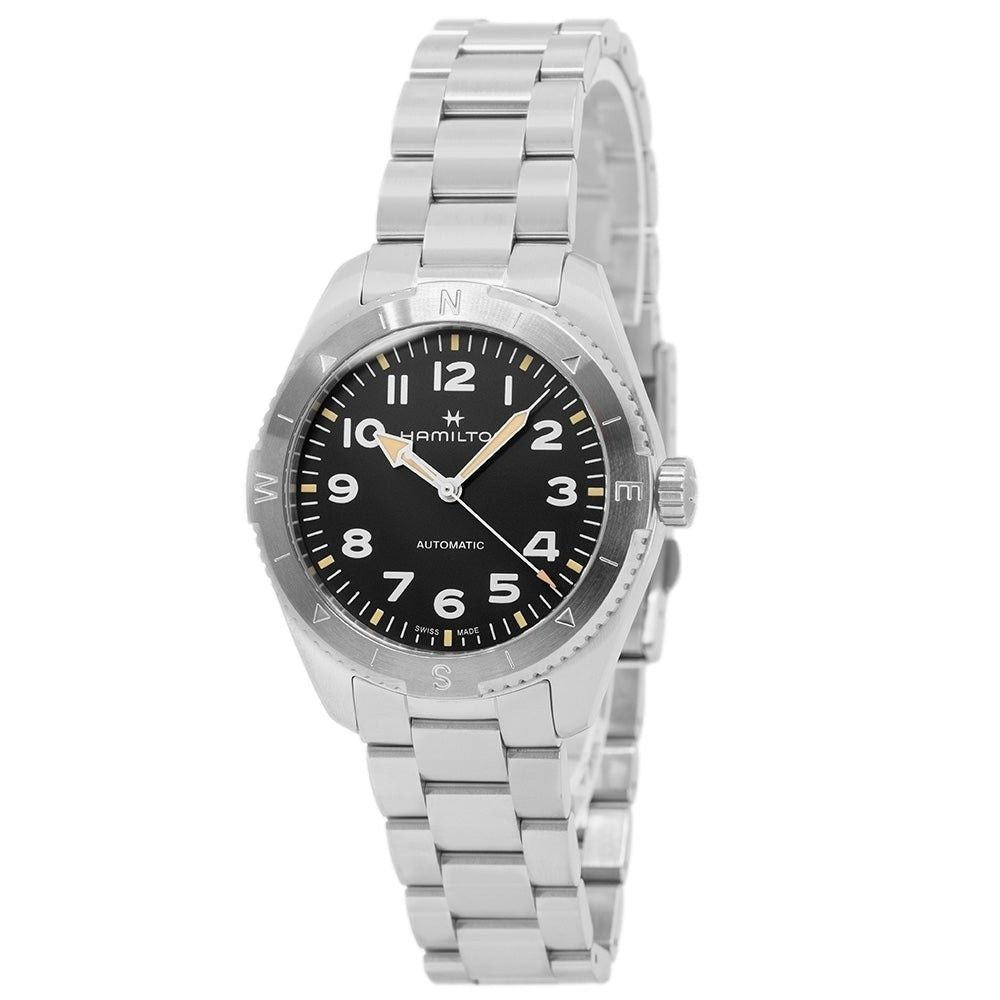Hamilton Khaki Field Expedition Edelstahl Schwarzes Zifferblatt Automatik H70315130 100M Herrenuhr
