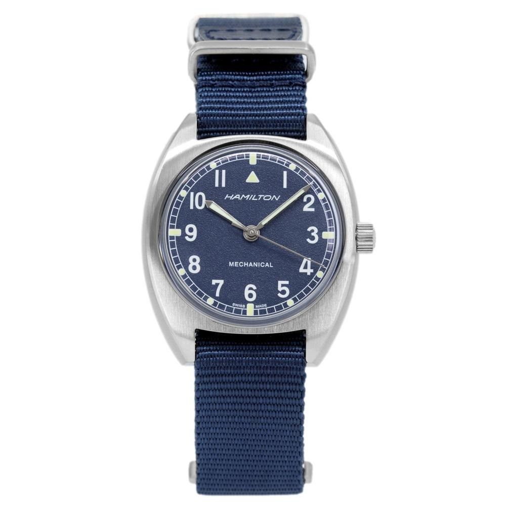 Hamilton Khaki Aviation Pilot Pioneer Blaues Zifferblatt Mechanisch H76419941 100M Herrenuhr
