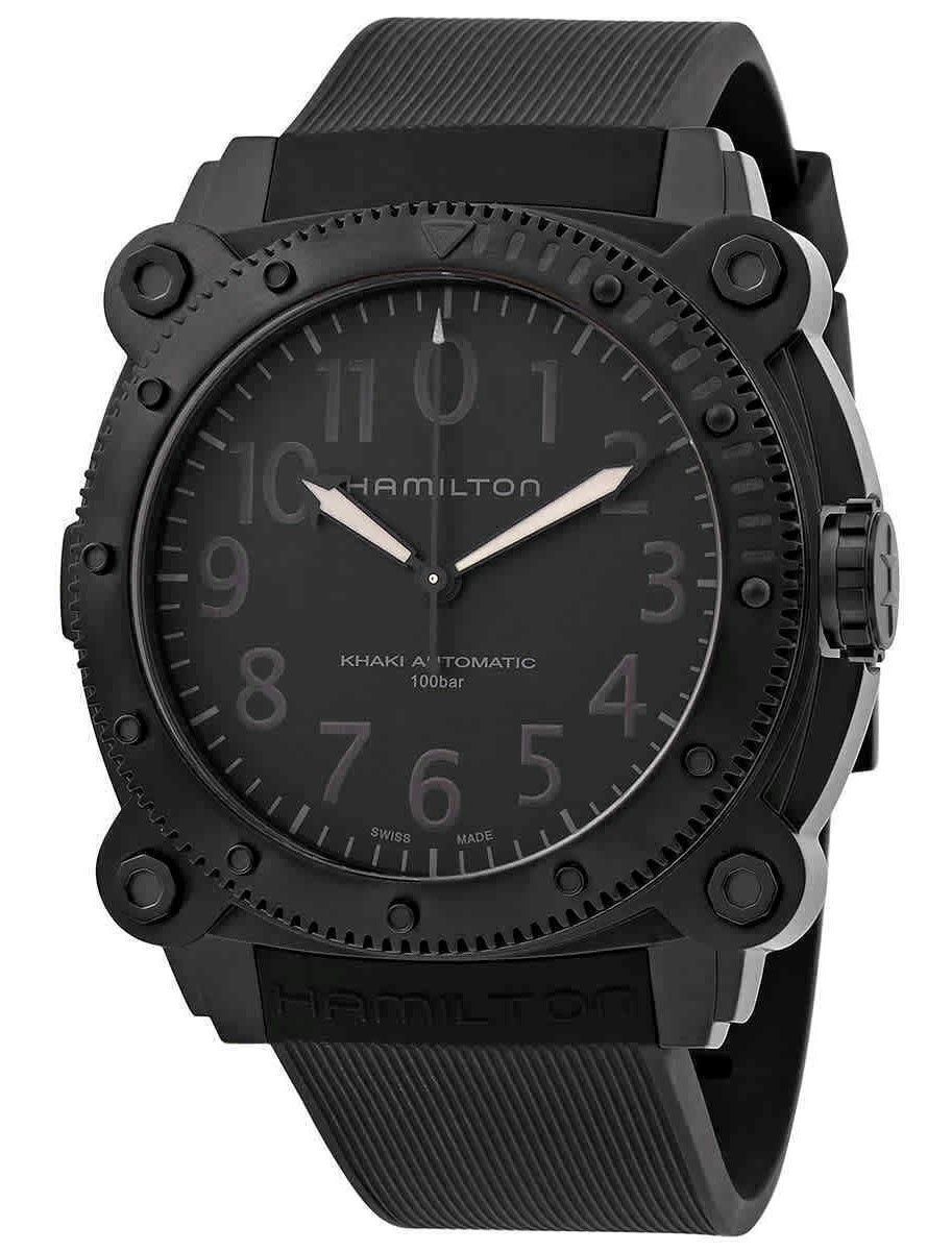 Hamilton Khaki Navy Belowzero Automatik Taucher Titanium H78505330 1000M Herrenuhr