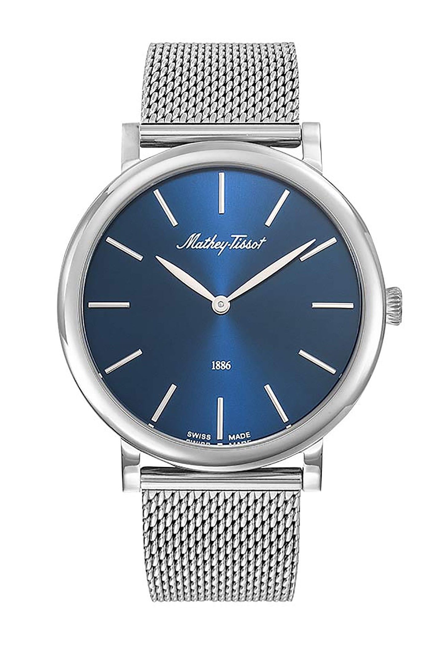 Mathey-Tissot Monsoon Edelstahl Blaues Zifferblatt Quarz H7916ABU Herrenuhr