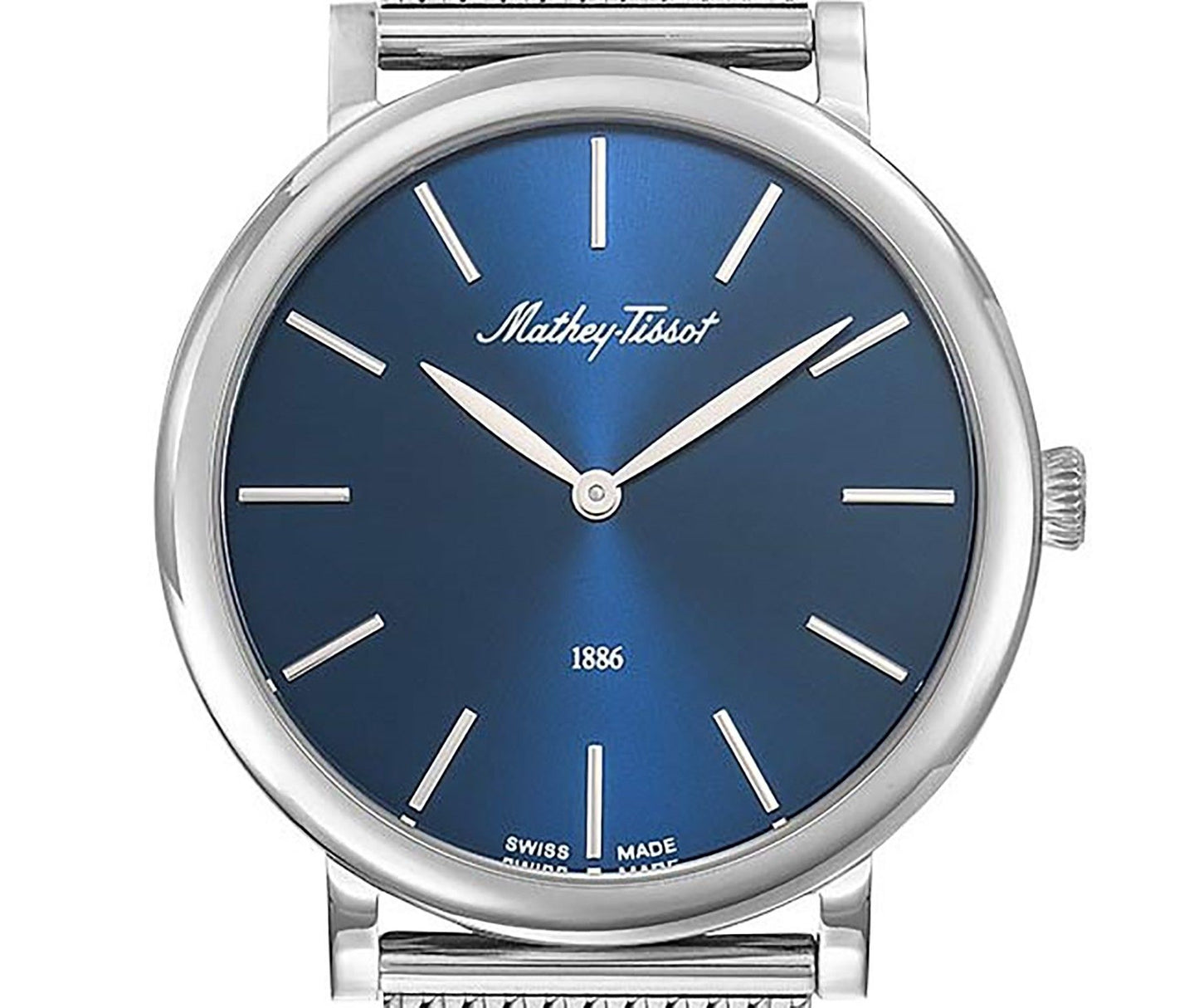 Mathey-Tissot Monsoon Edelstahl Blaues Zifferblatt Quarz H7916ABU Herrenuhr