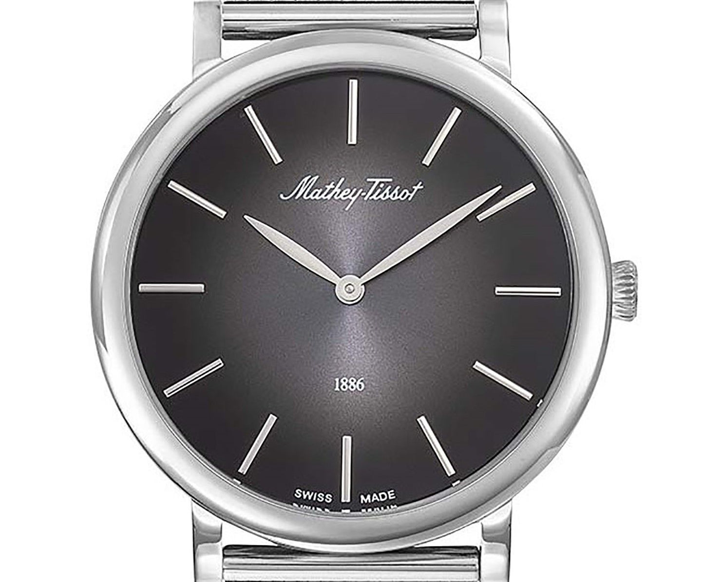 Mathey-Tissot Monsoon Edelstahl Schwarzes Zifferblatt Quarz H7916AN Herrenuhr