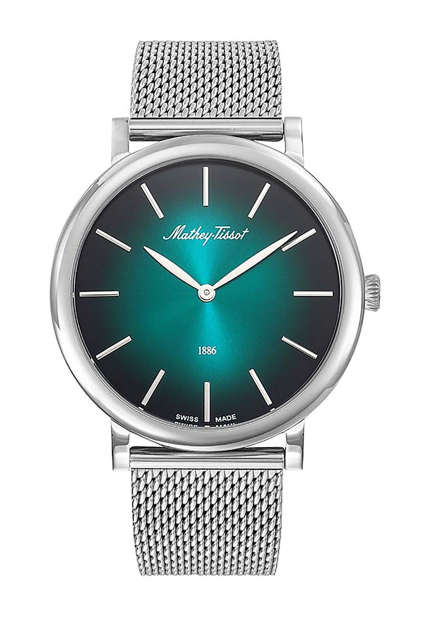 Mathey-Tissot Monsoon Edelstahl Gr?nes Zifferblatt Quarz H7916AV Herrenuhr