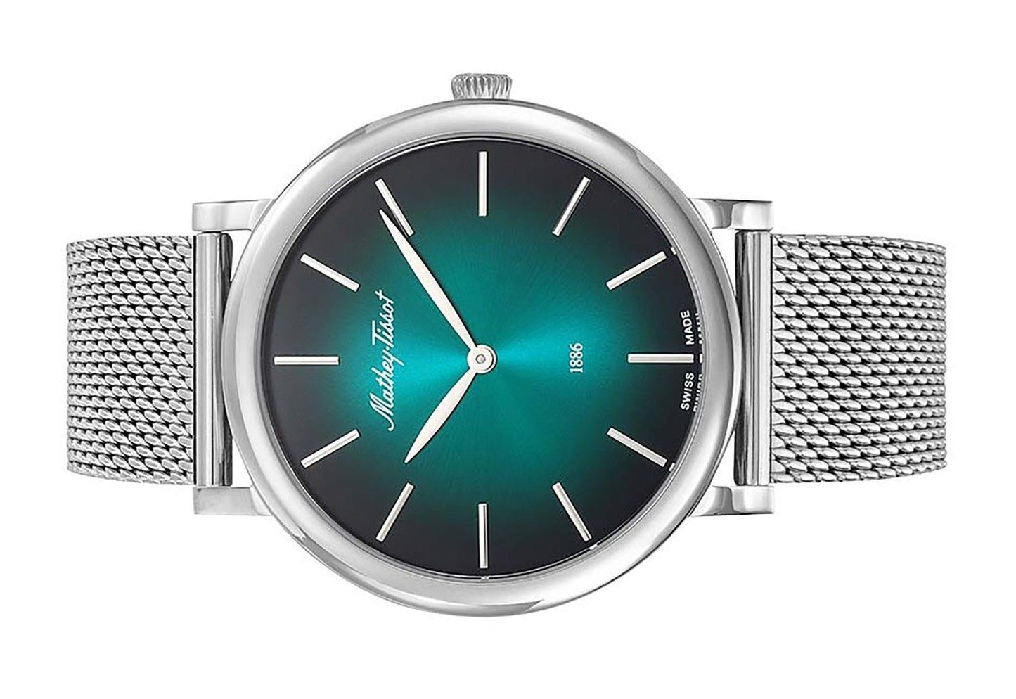 Mathey-Tissot Monsoon Edelstahl Gr?nes Zifferblatt Quarz H7916AV Herrenuhr