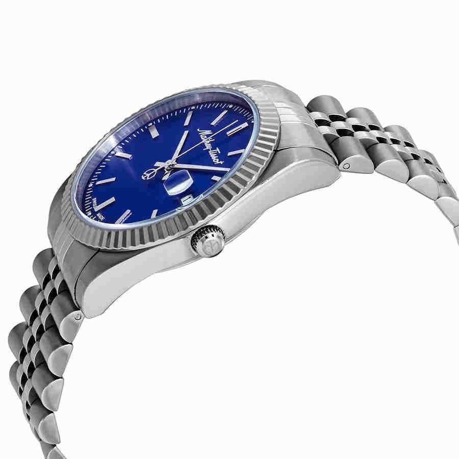 Mathey-Tissot Mathy III Edelstahl Blaues Zifferblatt Quarz H810ABU Herrenuhr