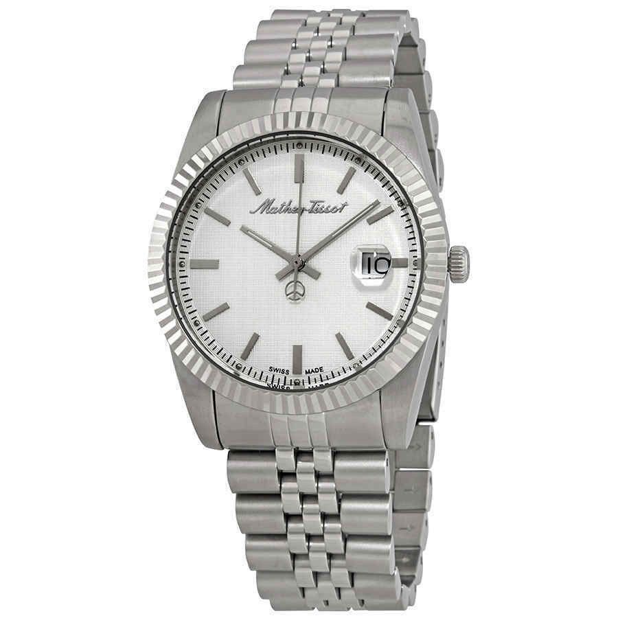 Mathey-Tissot Mathy III Edelstahl Silberfarbenes Zifferblatt Quarz H810AI Herrenuhr
