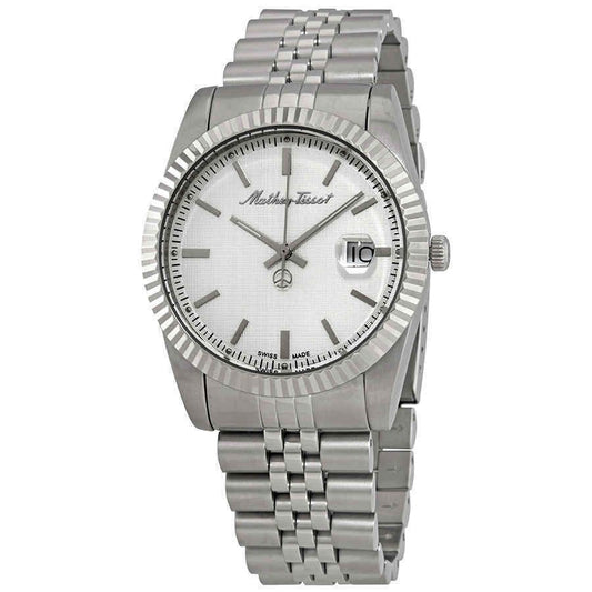 Mathey-Tissot Mathy III Edelstahl Silberfarbenes Zifferblatt Quarz H810AI Herrenuhr