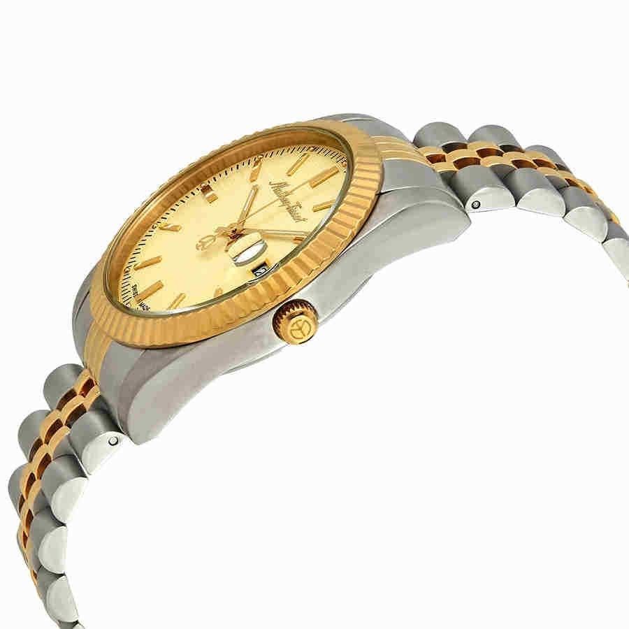 Mathey-Tissot Mathy III Two Tone Edelstahl Gold Dial Quarz H810BDI Herrenuhr