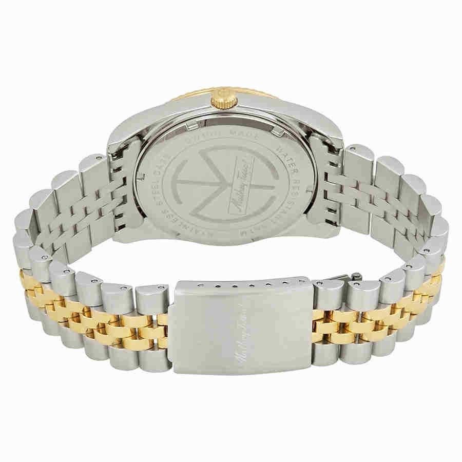 Mathey-Tissot Mathy III Two Tone Edelstahl White Dial Quarz H810BI Herrenuhr