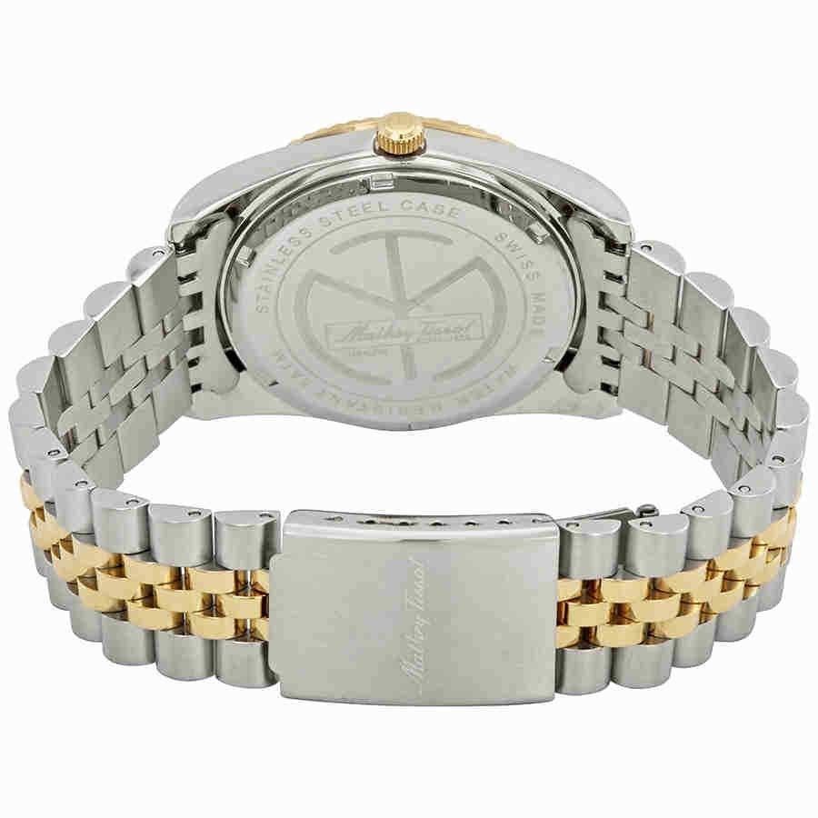 Mathey-Tissot Mathy III Two Tone Edelstahl Schwarzes Zifferblatt Quarz H810BN Herrenuhr