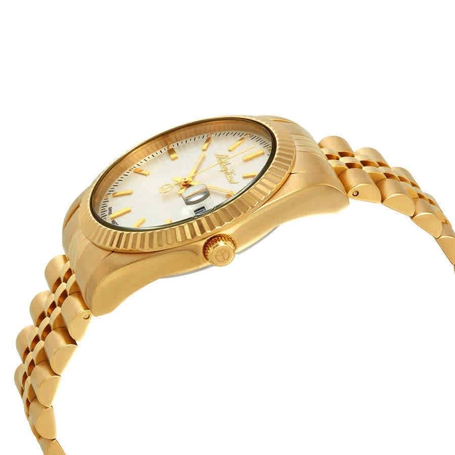 Mathey-Tissot Mathy III Goldfarben Edelstahl White Dial Quarz H810PI Herrenuhr