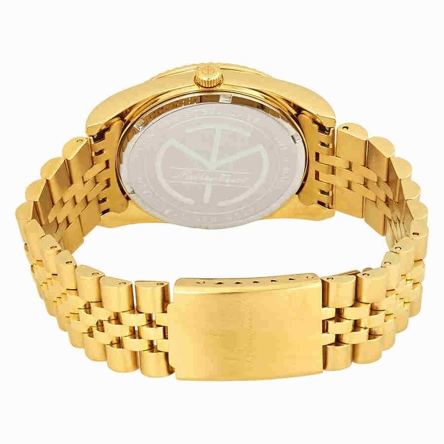 Mathey-Tissot Mathy III Goldfarben Edelstahl Schwarzes Zifferblatt Quarz H810PN Herrenuhr